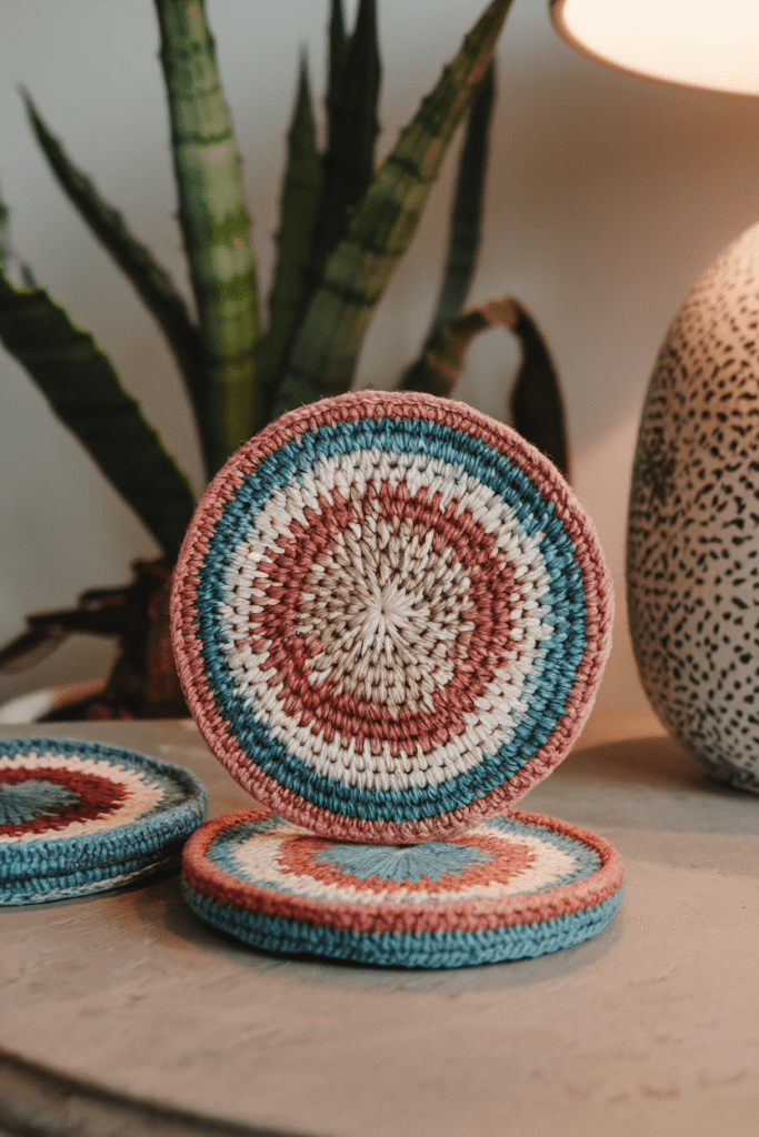 Cool Crochet Ideas: Crochet Water-Activated Color-Changing Coasters