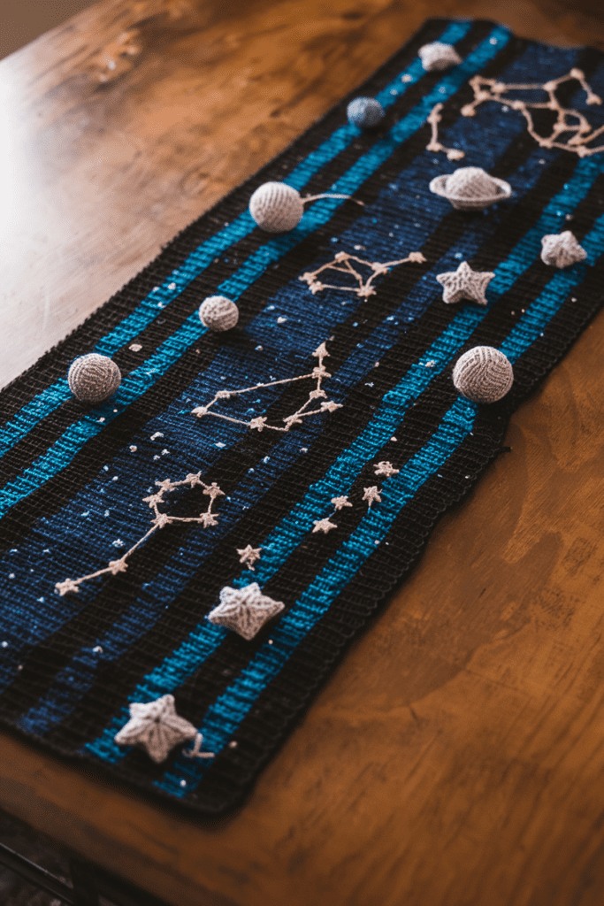 Cool Crochet Ideas: Crochet Galaxy Table Runner