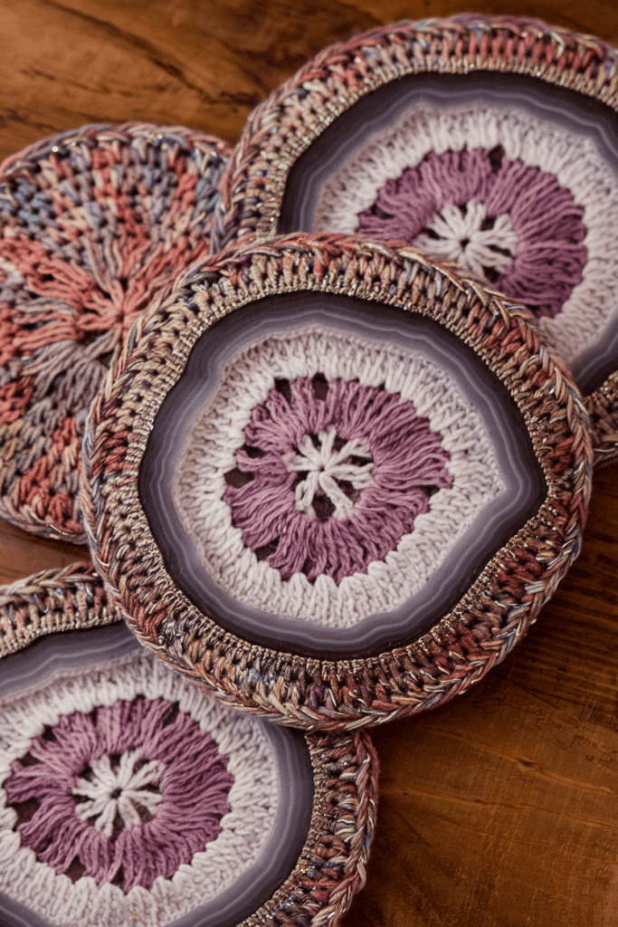 Cool Crochet Ideas: Crochet Geode Coasters