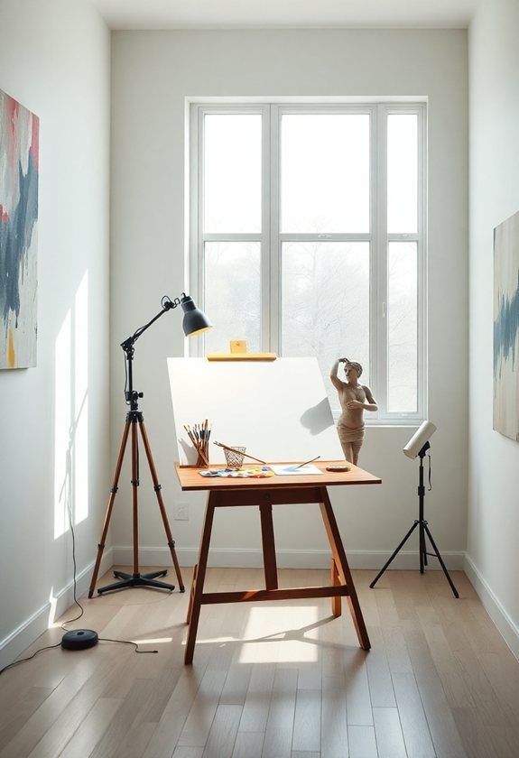 Art Studio Ideas: Flexible Studio Lightingv