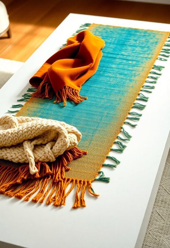 Sofa Table Decor Ideas: Use Textiles to Add Color and Texture