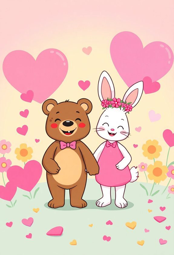  Valentine's Day Painting Ideas: Sweetheart Cartoon