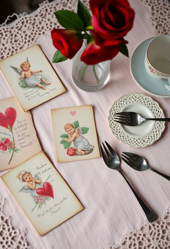 Valentine’s Day Tablescape Ideas: Vintage Valentine Items