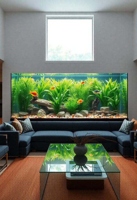 Fish Tank Ideas: Large Living Room Tanks