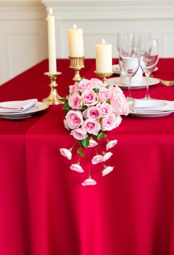 Valentine’s Day Tablescape Ideas: Elegant Table Runners