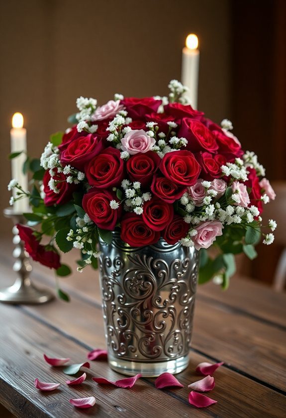 Valentine Decor Ideas: Floral Arrangement Ideas