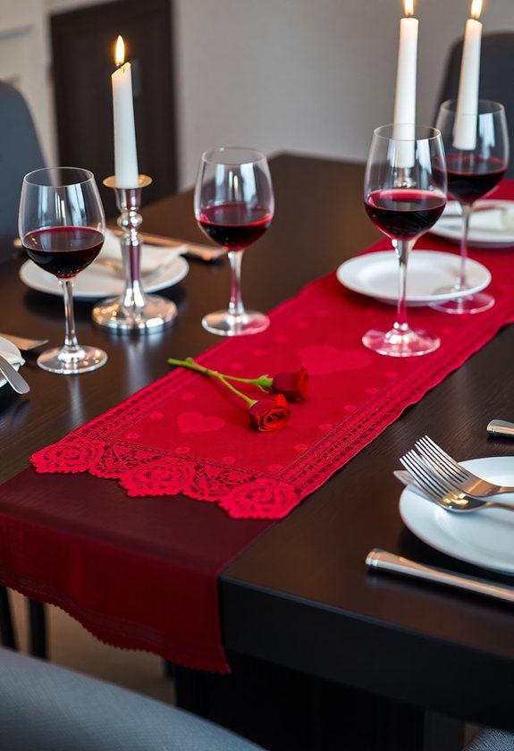 Genius Valentine's Day Decor Ideas: Elegant Table Runner