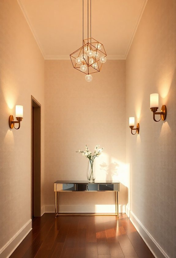 Hallway Decor Ideas: Elegant Lighting Fixtures