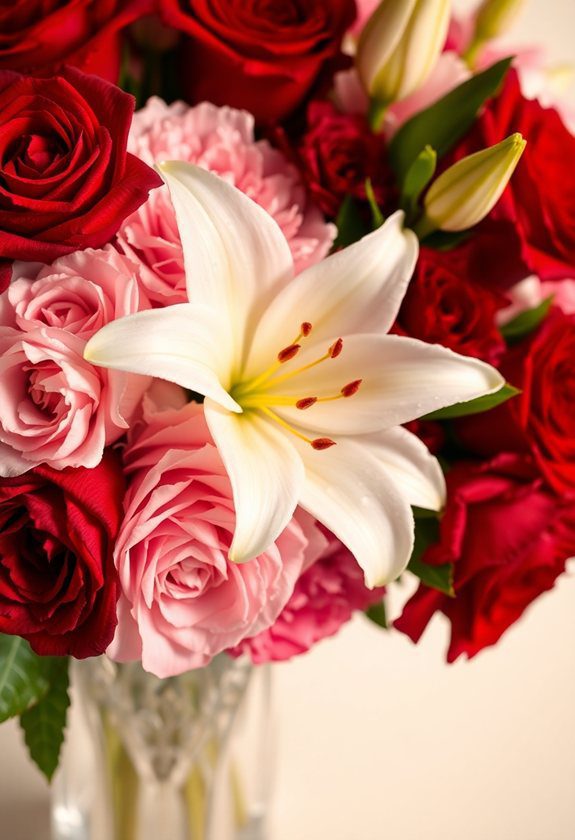 Valentine’s Day Gift Basket Ideas: Fresh Flower Arrangement