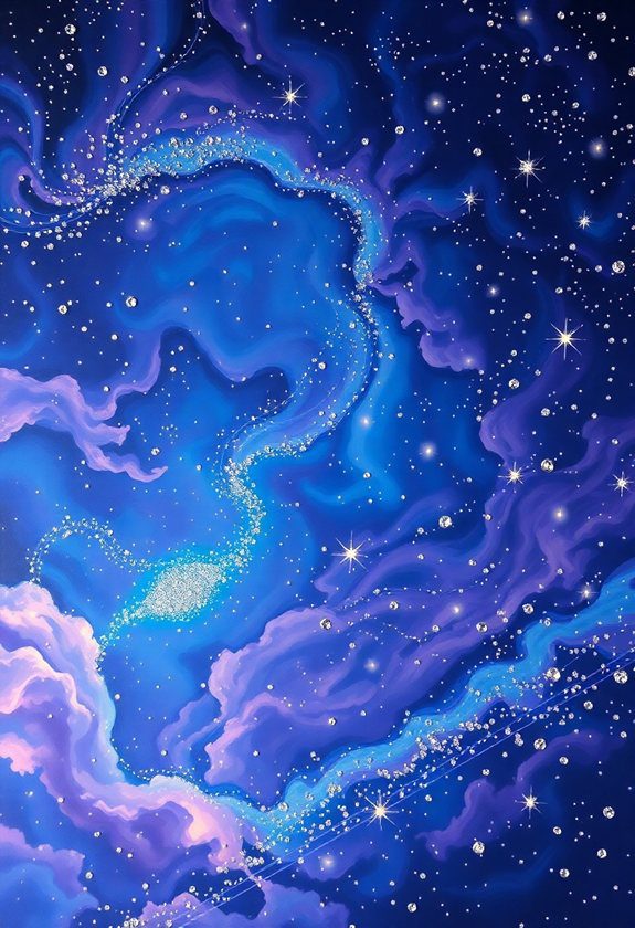 Rhinestone Painting Ideas: Cosmic Dreams