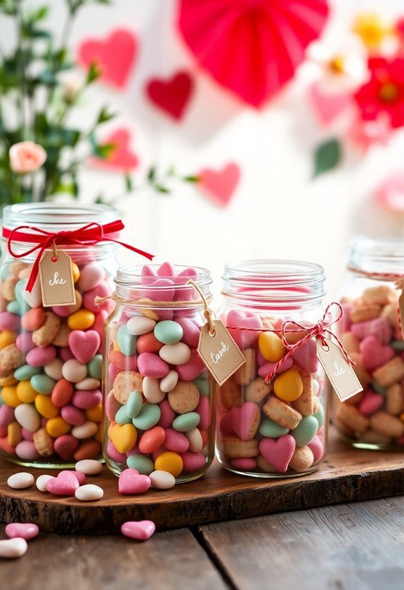 Valentine's Day Craft Projects Ideas: Sweet Treat Jars