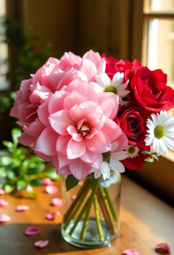 Valentine Decor Ideas: DIY Paper Flowers