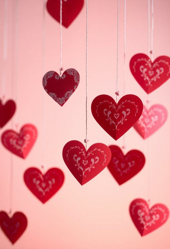 Valentine’s Day Decor Ideas: DIY Paper Hearts