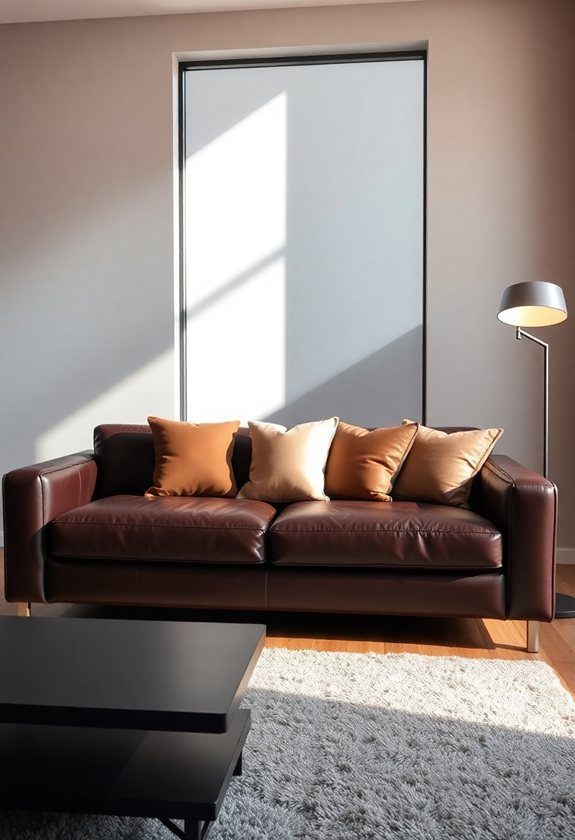 dark brown sofa selection