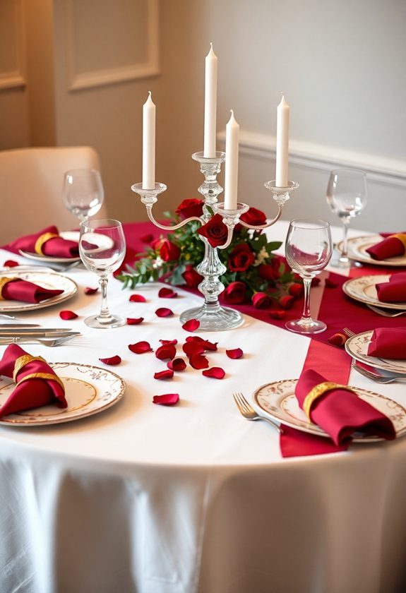 Valentine’s Day Tablescape Ideas: Sophisticated Table Setting