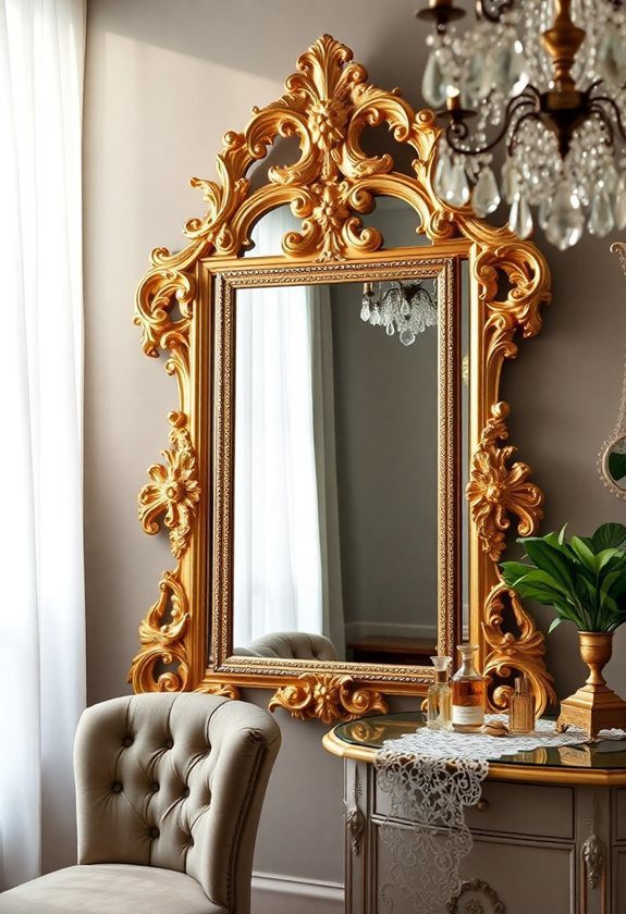 Vintage Dressing Room Ideas: Ornate Mirror Frames