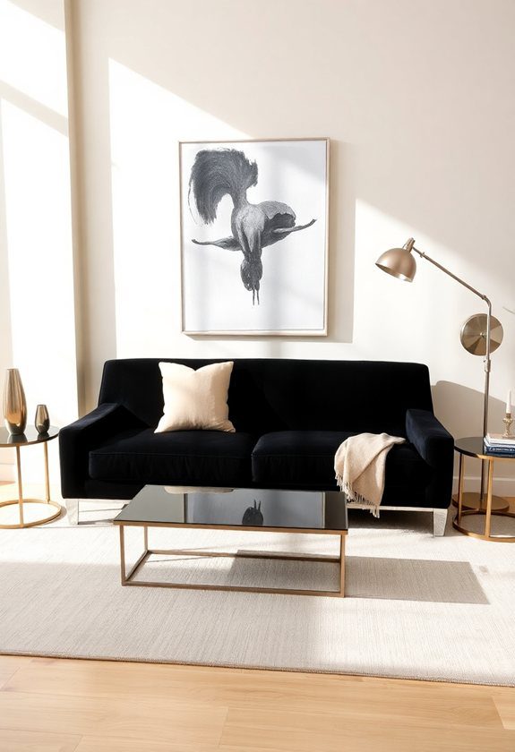 Black Sofa Living Room Ideas: Sophisticated Living Room