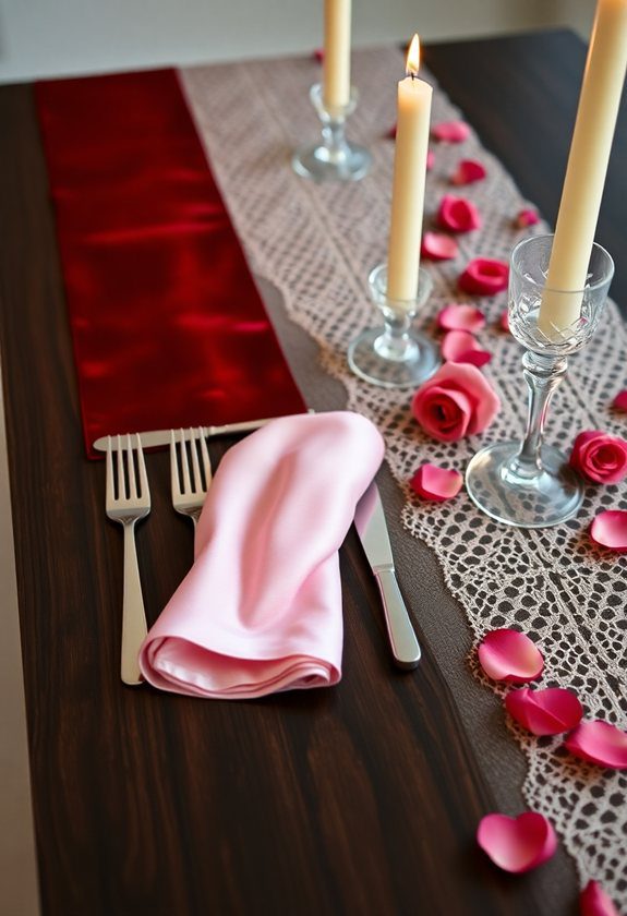 Valentine’s Day Tablescape Ideas: Luxurious Fabric Choices