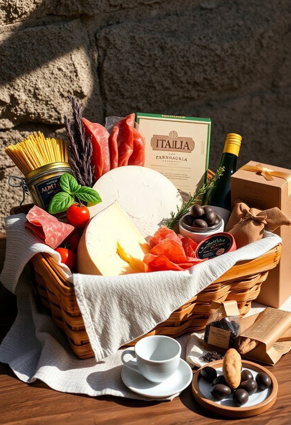 Valentine’s Day Gift Basket Ideas: Italian Food Basket