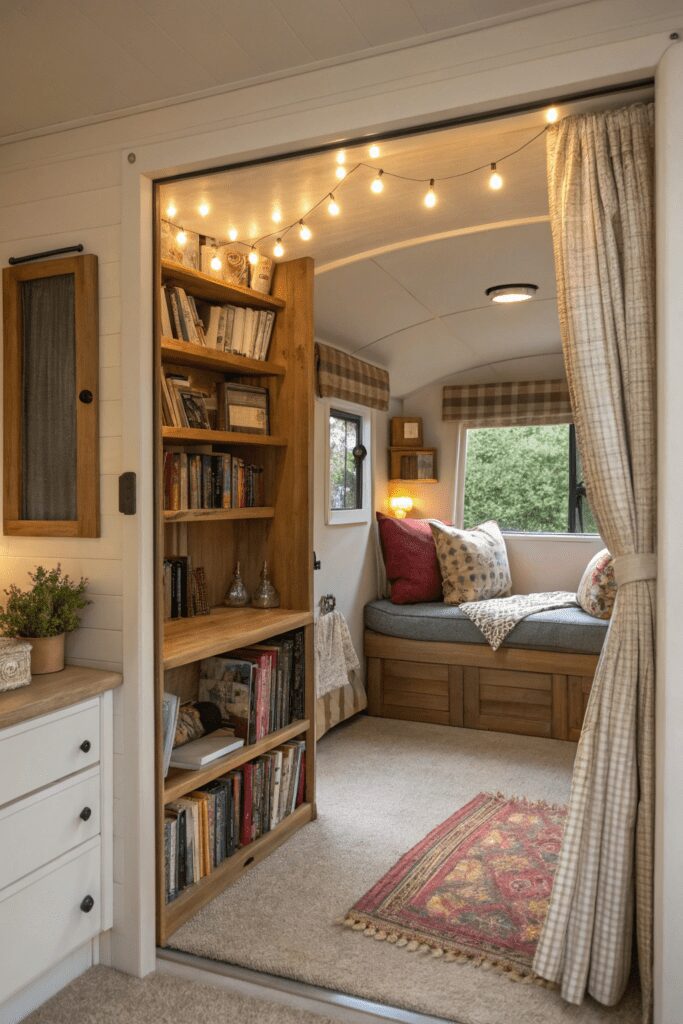 10+ Stunning Singlewide Mobile Home Ideas You Need to See 9 Singlewide Mobile Home Ideas: 9. Hidden Room or Secret Nook for a Cozy Escape