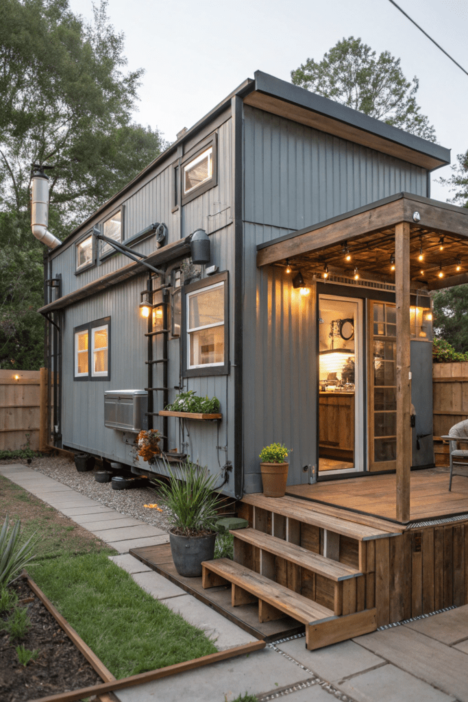 Singlewide Mobile Home Ideas: 10. Industrial-Chic Design with Exposed Elements