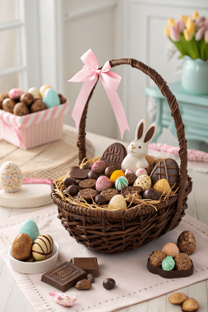 Easter Basket Ideas: 16. Gourmet Chocolate Basket