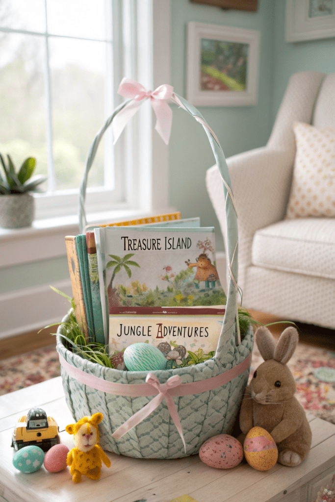 Easter Basket Ideas: 24. Adventure Reading Basket