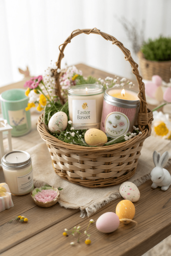 Easter Basket Ideas: 25. Scented Candle Lover's Basket