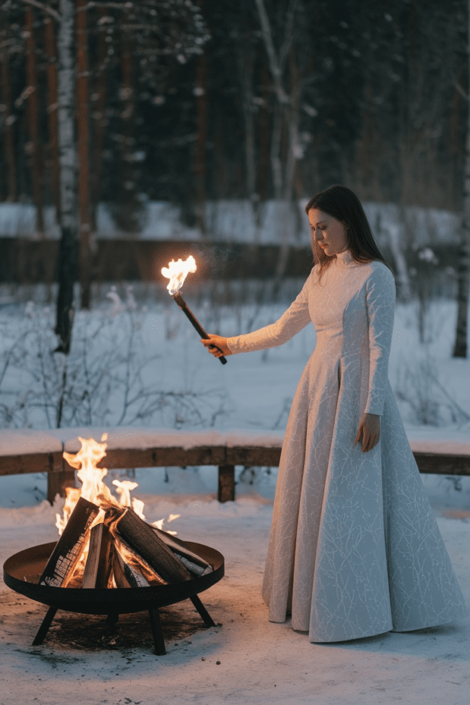 Beautiful Photoshoot Ideas: Fire and Ice Contrast