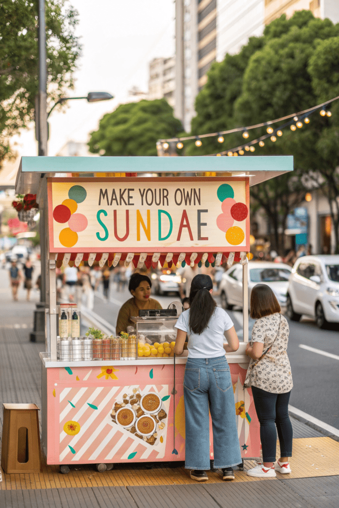 Roadside Stand Ideas: DIY Ice Cream Sundae Stand – Create Your Own Flavor!