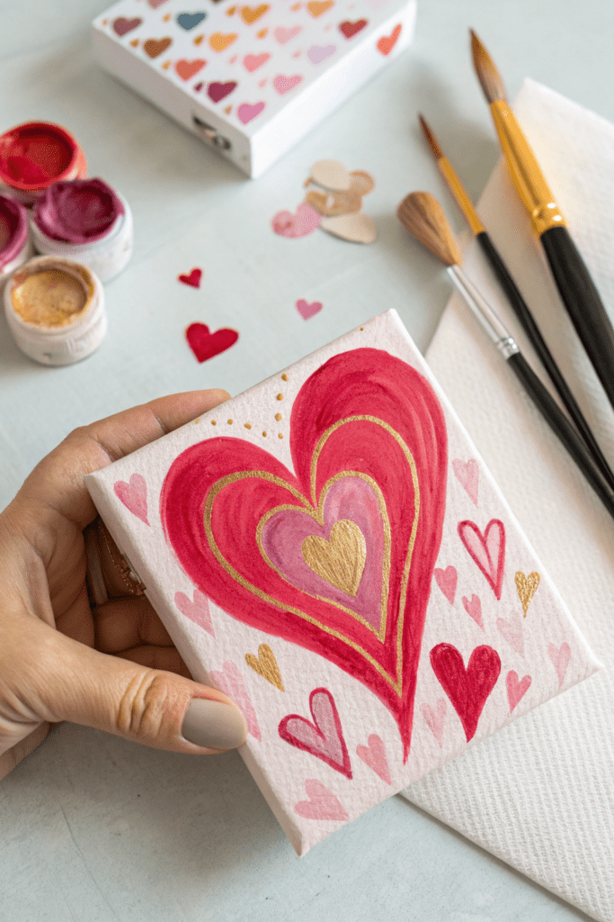  Valentine's Day Painting Ideas: Simple Heart Design