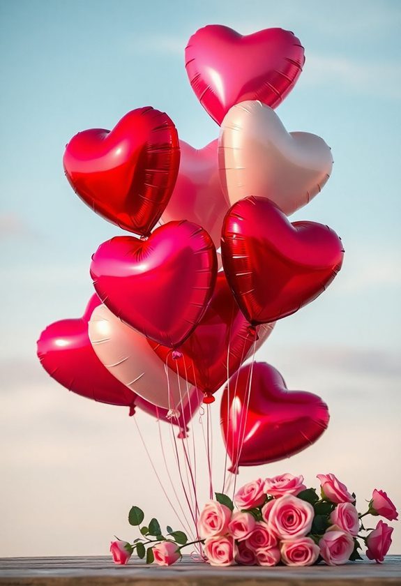  Valentine's Day Painting Ideas: Heart Shaped Balloons