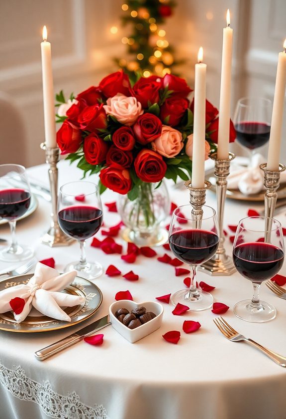 Valentine’s Day Tablescape Ideas: Classic Valentine Theme