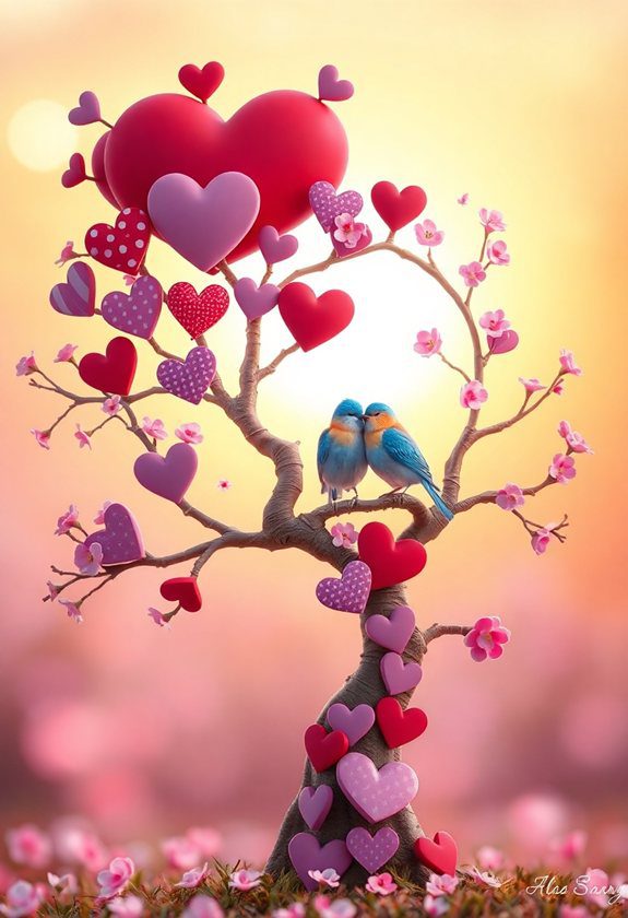  Valentine's Day Painting Ideas: Whimsical Heart Tree