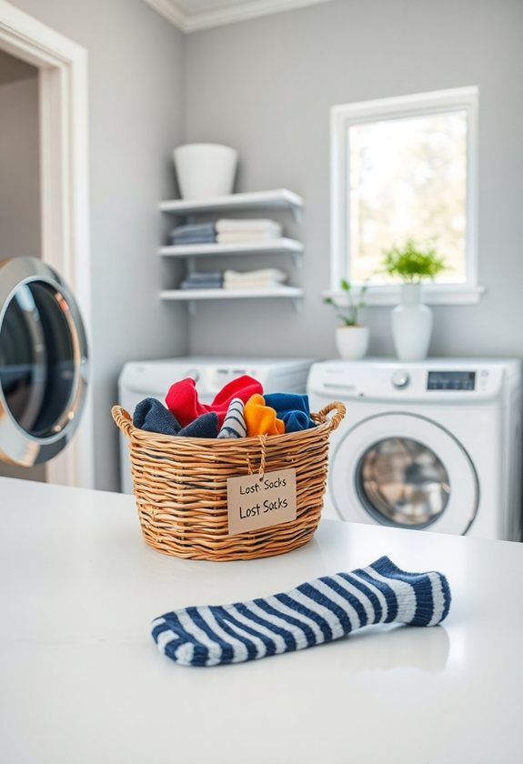 Laundry Room Ideas : Creating A Lost Sock Station