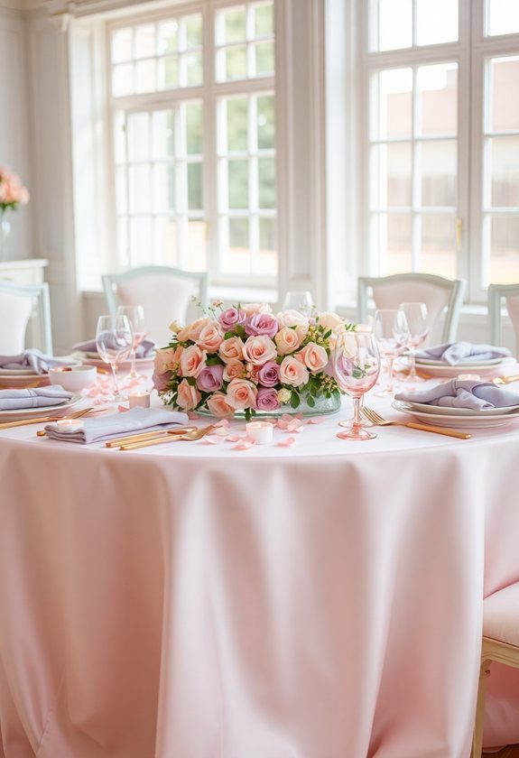 Valentine’s Day Tablescape Ideas: Soft Color Palette