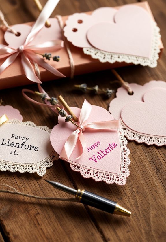 Budget-Friendly Valentine's Decor Ideas: Handmade Gift Tags