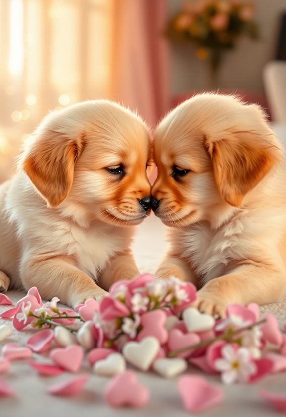  Valentine's Day Painting Ideas: Cute Puppy Love