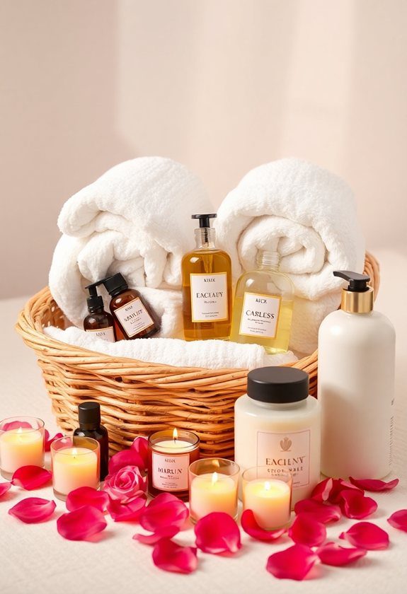 Valentine’s Day Gift Basket Ideas: Romantic Spa Gift Basket