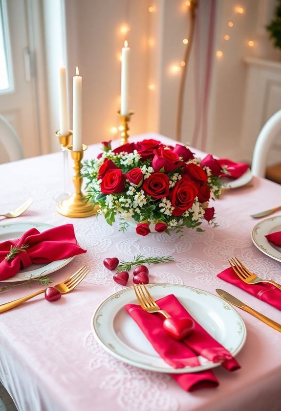 Valentine's Day Craft Projects Ideas: Valentine Table Settings