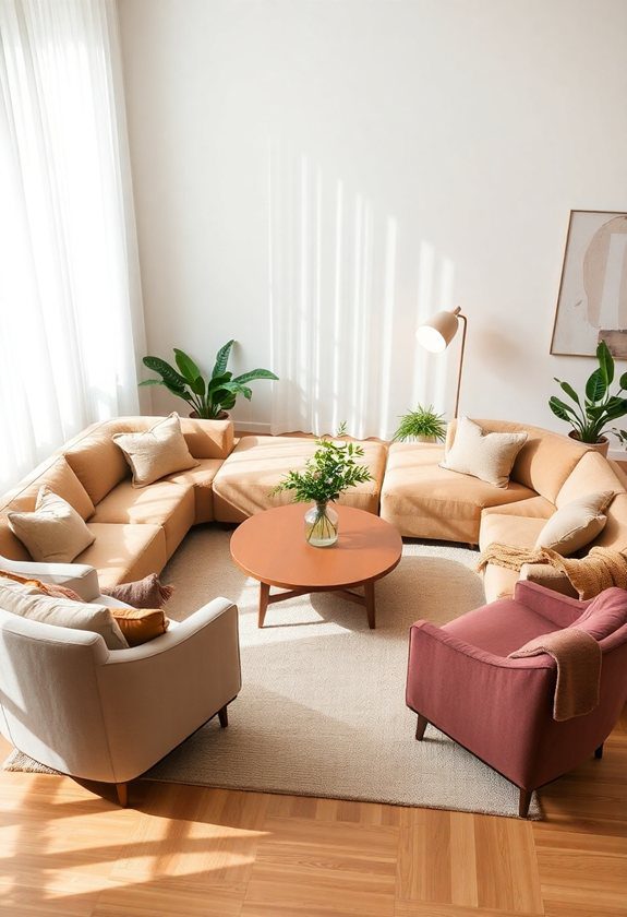 L-Shaped Couch Layouts Ideas: Creating a Conversation Circle With L-Shaped Couches