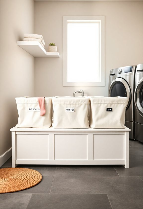 Laundry Room Ideas : Designating A Laundry Sorting Area