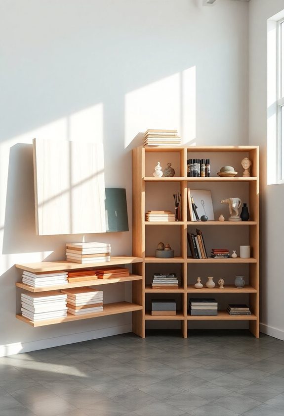 Art Studio Ideas: Artistic Shelving Units