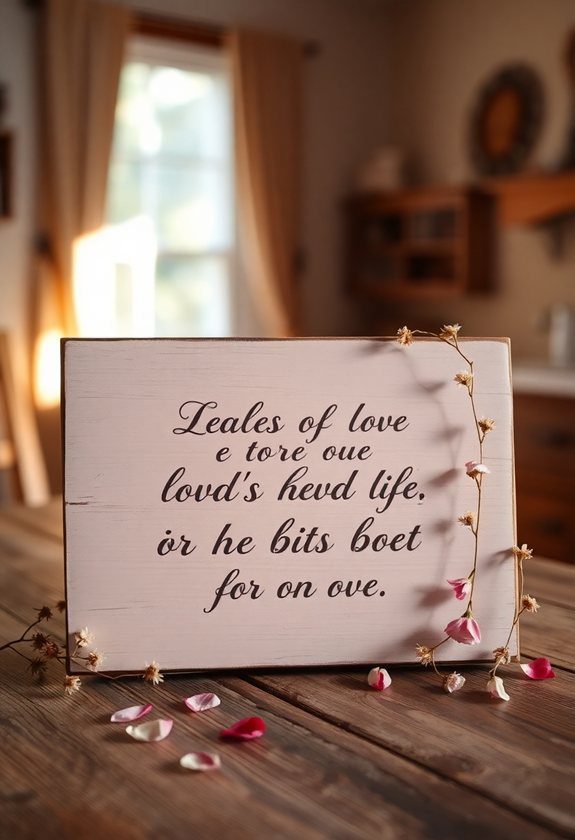 Valentine's Day Craft Projects Ideas: Love Quote Signs