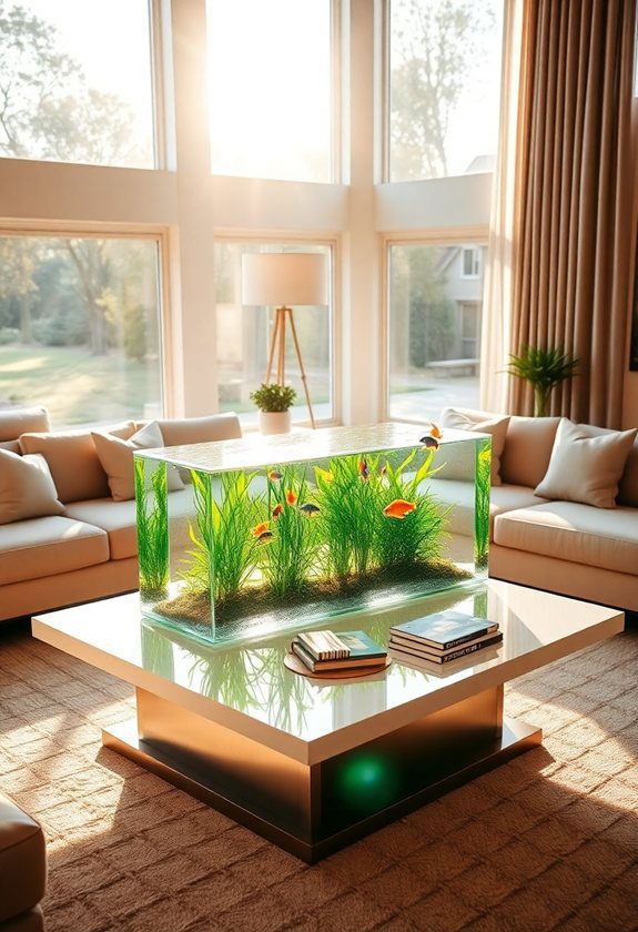 Fish Tank Ideas: Coffee Table Fish Tanks