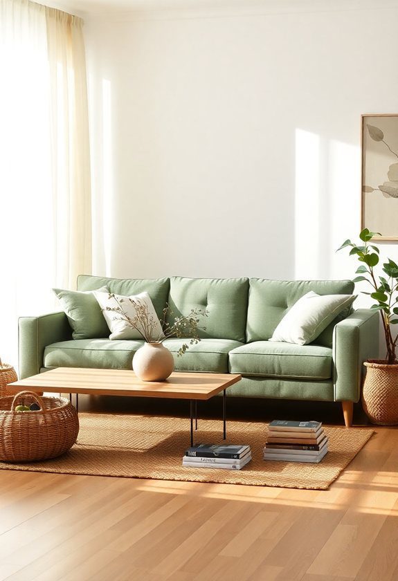 Green Sofa Ideas: Sage Green Sofas for a Calming Atmosphere