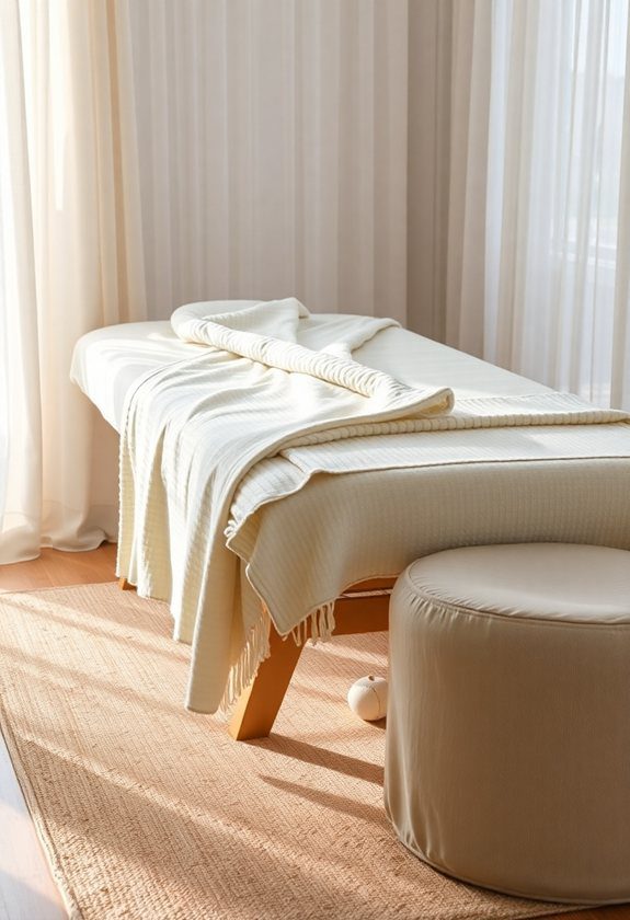 Massage Room Ideas: Comforting Textures And Fabrics