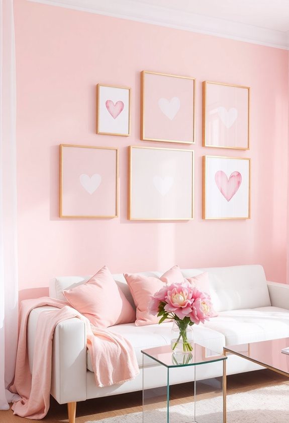 Valentine’s Day Decor Ideas: Pink Wall Decor