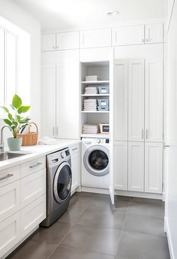 Laundry Room Ideas : Utilizing Hidden Storage