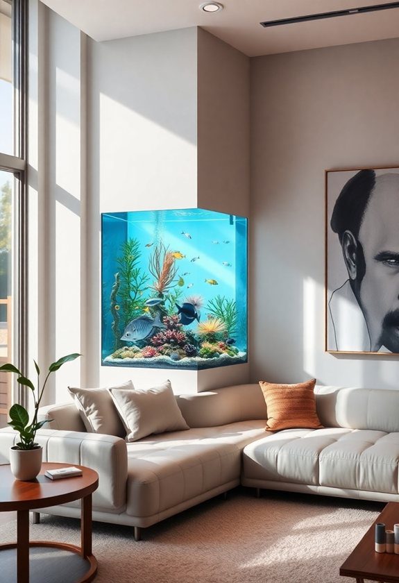 Fish Tank Ideas: Corner Aquariums